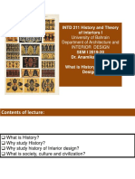 INTD 211 History and Theory of Interiors I: University of Bahrain Department of Architecture and Interior Design