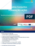 Projetos Conjuntos de Formação-Ação: Reunião de Coordenação