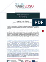 Nota informativa nº 12019 - Contratação Pública CTP