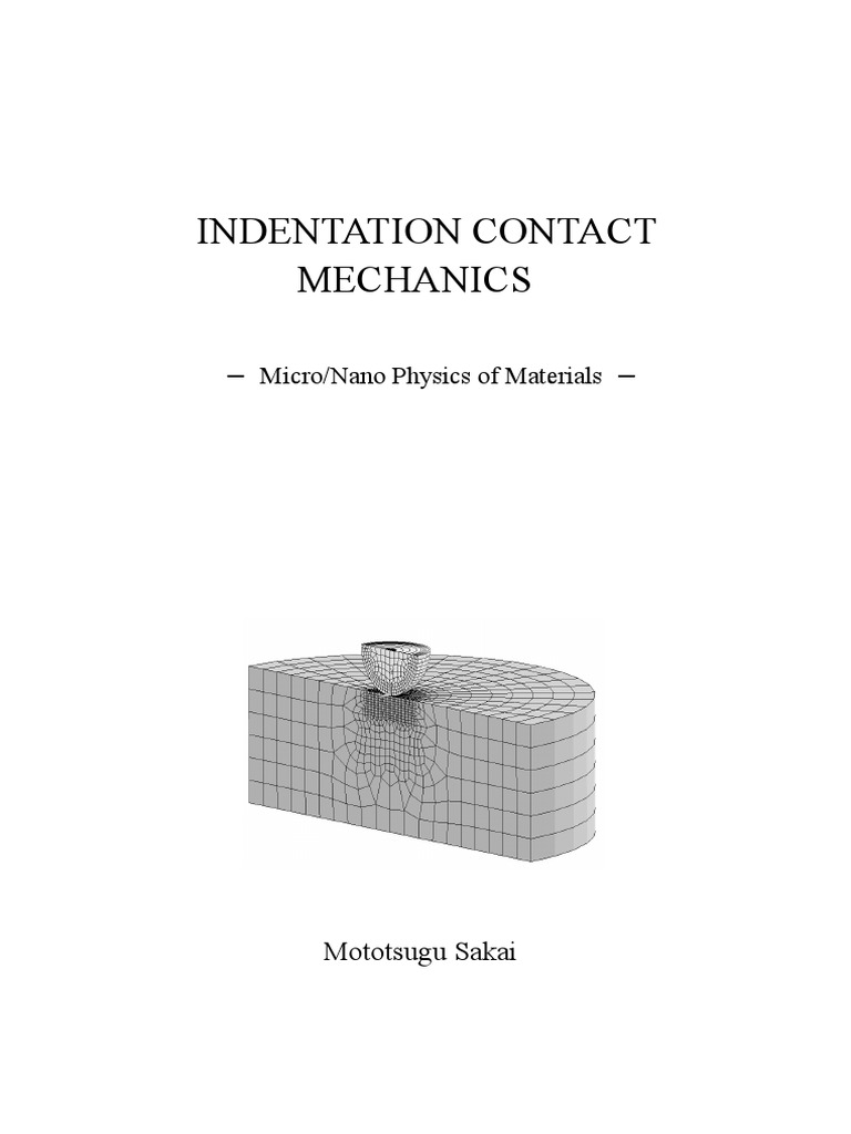 IndentationContactMechanics PDF | PDF | Viscoelasticity