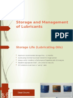 For Storage & Management of Lubricants