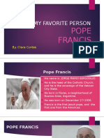 Pope Francis Profile by Clara Cortes