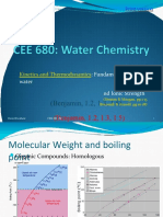 (Benjamin, 1.2, 1.3, 1.5) : Lecture #4: Fundamentals of Water A ND Ionic Strength