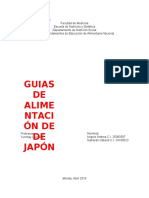 Guías de Alimentación en Japón