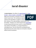 Natural Disaster: Natural Hazard Flood Tornado Volcano Eruption Earthquake Landslide