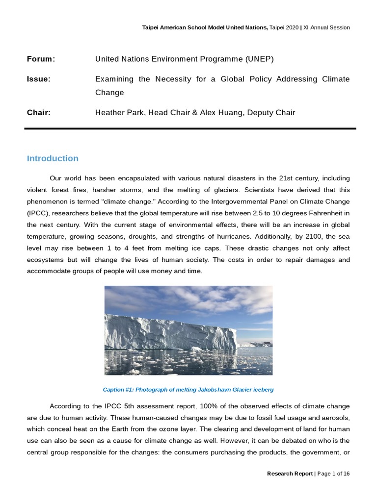 Climate Change Policy Discussion 2020 | PDF | Global Warming | Kyoto ...
