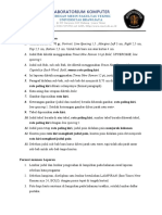 Format Penulisan Laporan Lab Komputer