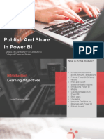 Publish and Share in Power BI: Angeles University Foundation College of Computer Studies