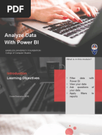 Analyze Data With Power BI: Angeles University Foundation College of Computer Studies