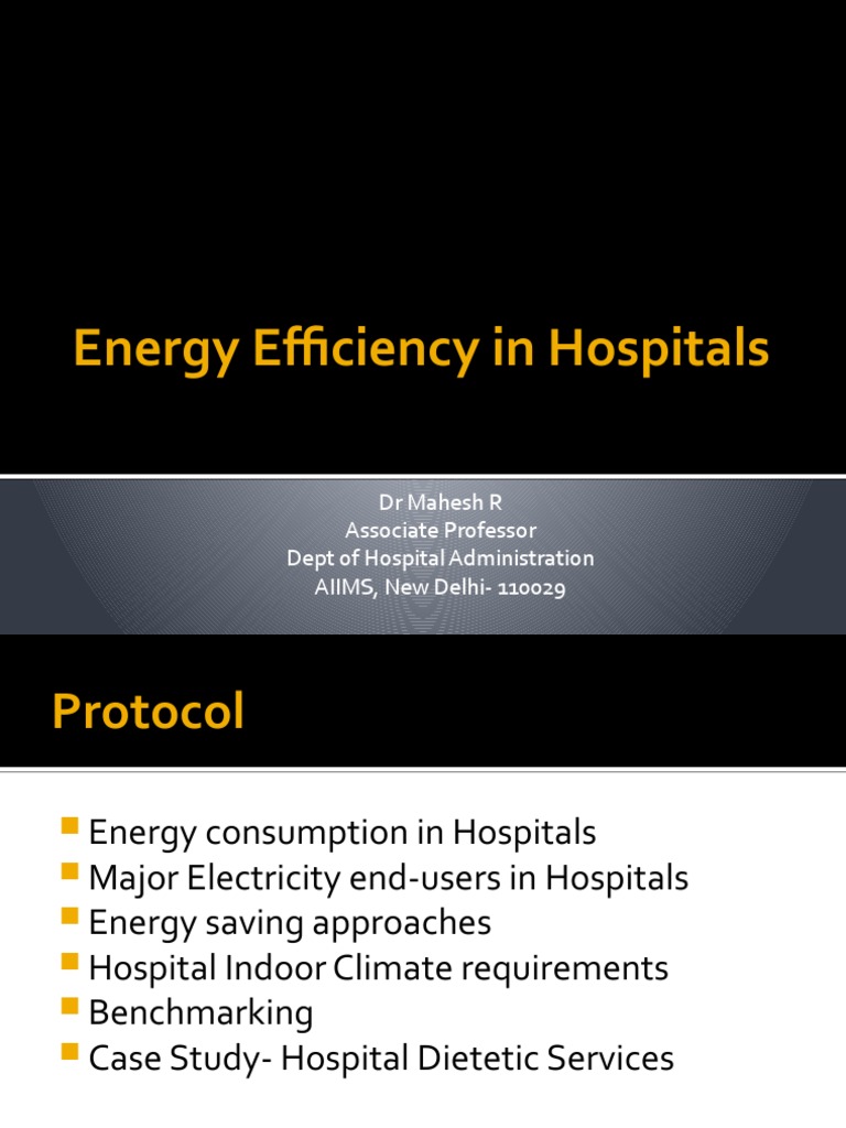 Energy Efficiency in Hospital Kitchen | PDF | Efficient Energy Use