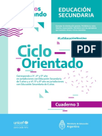 Ministerio de Educación - SECUNDARIA-Ciclo-Orientado - Cuadernillo 3