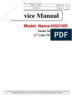 Service Manual: Model Name:HG216D