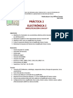 Practica 2 Amplificacion Con BJT PDF