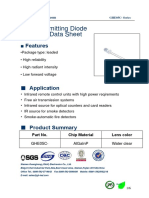 Infrared Emitting Diode Technical Data Sheet: Features