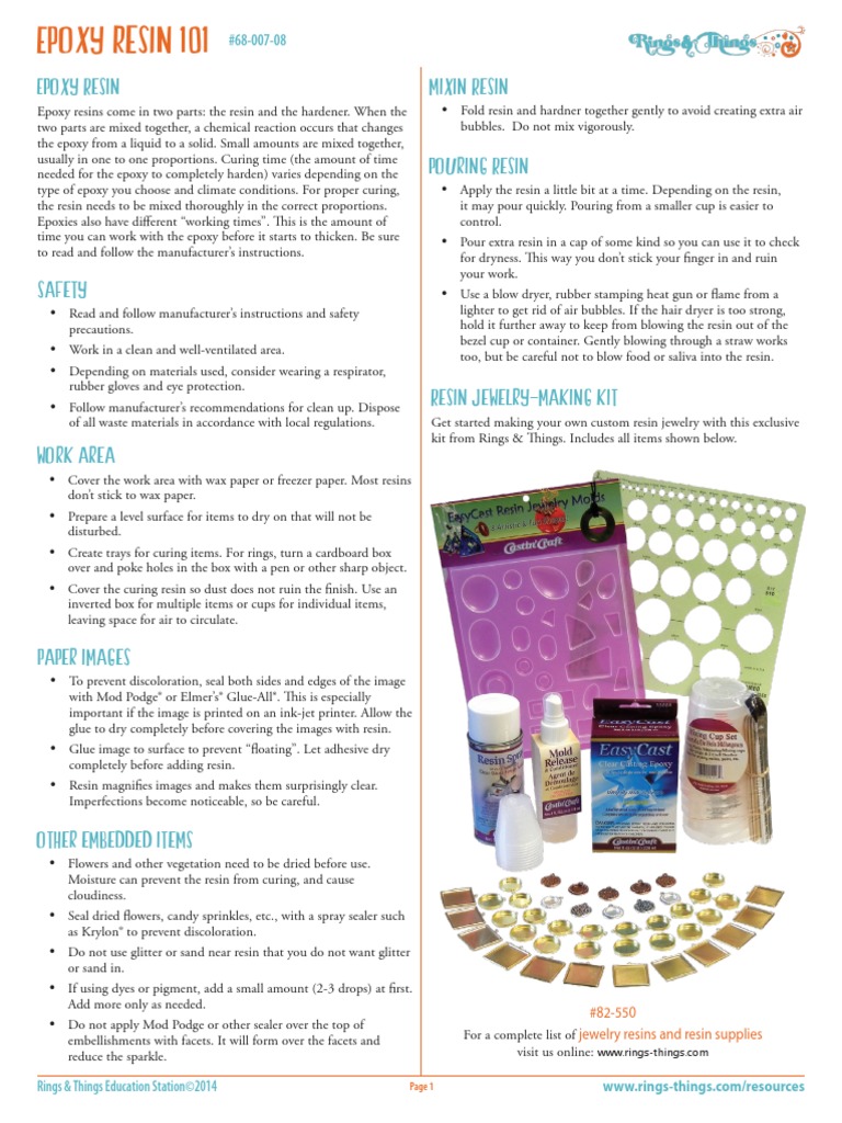 Tips For Epoxy Resin E PDF Epoxy Adhesive