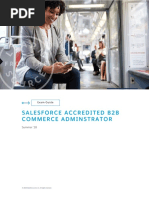 Salesforce Accredited B2B Commerce Adminstrator: Exam Guide