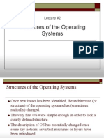 Structures of The Operating Systems: Lecture #2