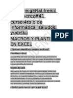 Macros y Plantilla en Excel
