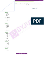 NCERT Solutions For CBSE Class 8 Chapter 2 Linear Equations in One Variable