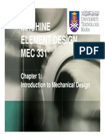 Machine Element Design Chapter 1 (Diploma)