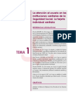 Muestra - La Atención Al Usuario en Las Instituciones Sanitarias de La Seguridad Social