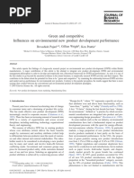 Green and Competitive Influences On Environmental New Product Development Performance