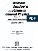 Abhay Kumar Singh I E Irodov Solutions To I.E. Irodov - 'S Problems in General Physics. Volume 2, Waves, Optics, Modern Physics 1998 PDF