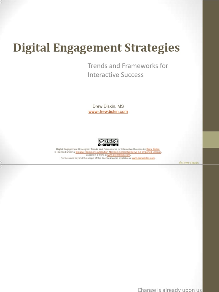 Digital Engagement Strategies | PDF | Credibility | Social Media