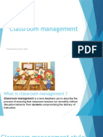 Classroom Management: Pressented by Chra Didar