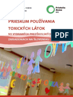 Prieskum Používania Toxických Látok