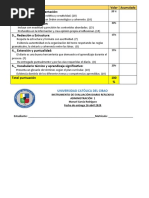 Rubrica Evaluacion Diario Reflexivo FE