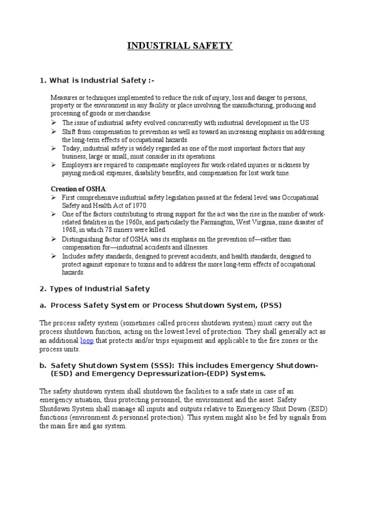 Industrial Safety Standards | PDF | Occupational Safety And Health | Safety