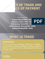 Balance of Trade and Balance of Payment: Presented by