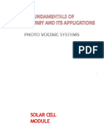 PHOTOVOLTAIC SYSTEMS-SOLAR CELL MODULE