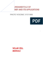 Photovoltaic Systems-Solar Cell Module