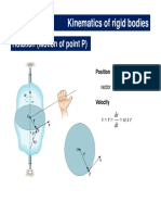 Kinematics of Rigid Bodies Kinematics of Rigid Bodies: Rotation (Motion of Point P) Rotation (Motion of Point P)