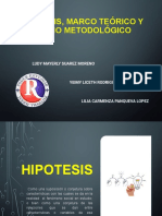 Hipotesis, marco teorico y diseño metodologico.