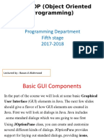 Java OOP (Object Oriented Programming) : Programming Department Fifth Stage 2017-2018