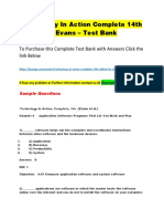 Technology in Action Complete 14th Edition by Evans – Test Bank