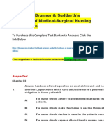 Test Bank Brunner & Suddarth’s Textbook of Medical-Surgical Nursing 13th Edition