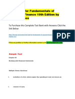 Test Bank for Fundamentals of Corporate Finance 10th Edition by Stephen Ross