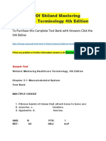 Test Bank of Shiland Mastering Healthcare Terminology 4th Edition