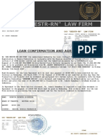 Loan Confirmation and Agreement