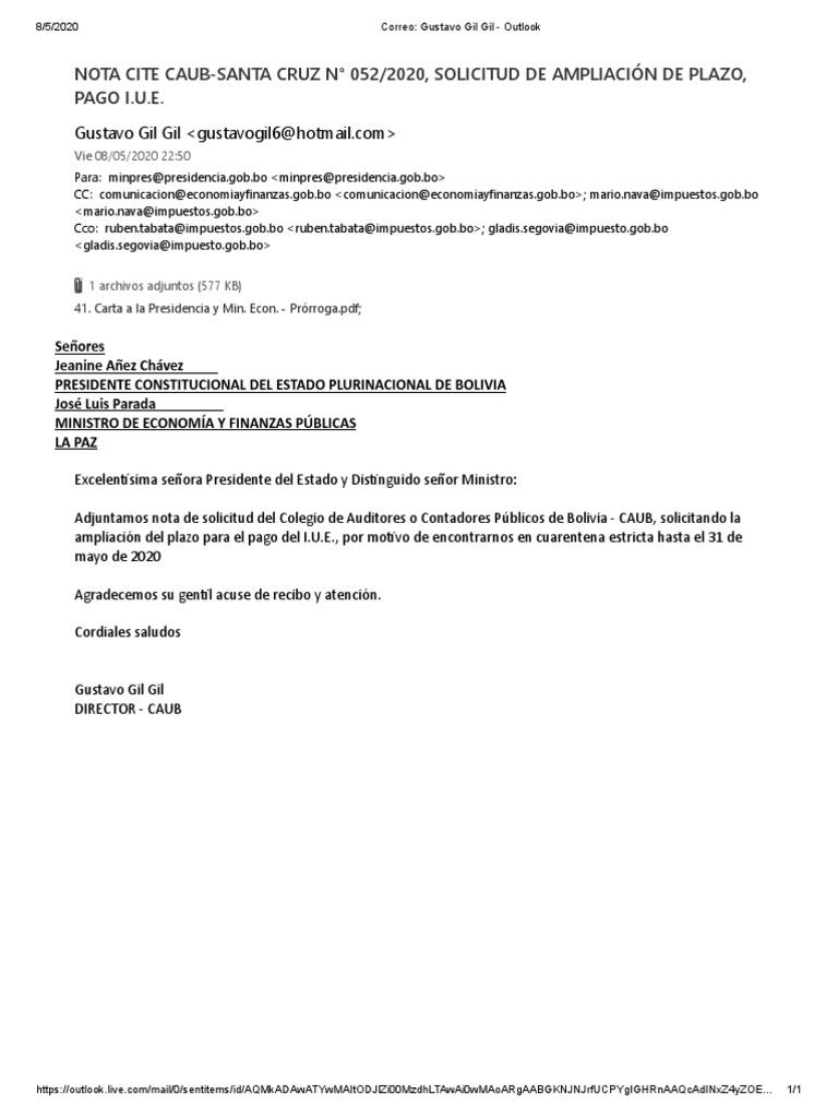 Carta Solicitud Prorroga Iue