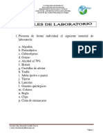 materiales de laboratorio