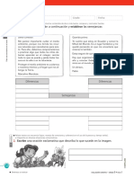 Evaluación sumativa sobre comparación y relación de textos