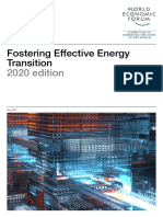 WEF Fostering Effective Energy Transition 2020 Edition