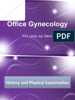 Office Gynecology: PGI Leiza Joy Tabora