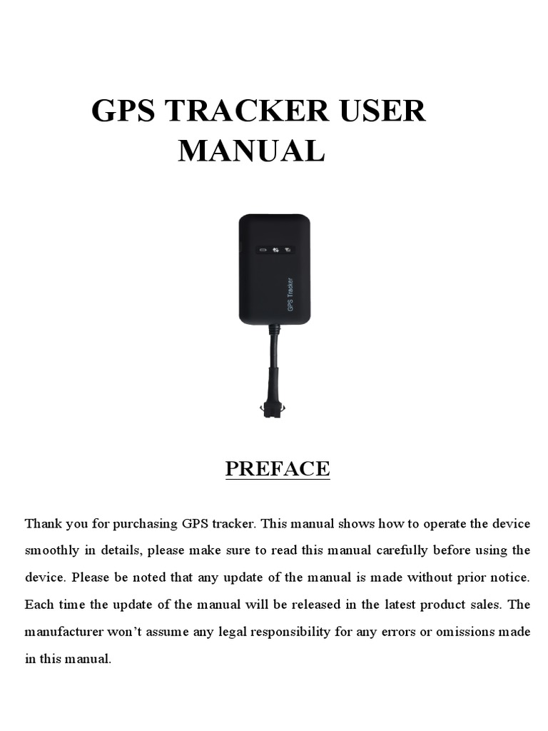 Gps Tracker Manual PDF Global Positioning System Gsm