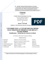 Contribution A Letude Des Machines Elect PDF